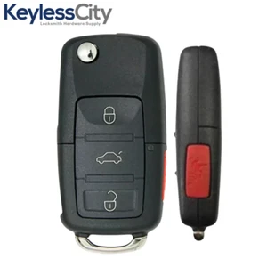 Llave abatible de 4 botones para Audi 2001-2006 / N.º de parte: 8Z0837231F / MYT8Z0837231 / 315 Mhz - Imagen 1 de 4