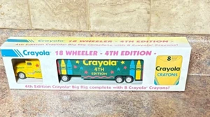 CRAYOLA 18 WHEELER 4TH EDITION TRUCK WITH 8 CRAYOLA CRAYONS POR - Picture 1 of 5