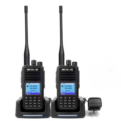 2pcs Retevis RT3S Amateurfunkge GPS DMR Digital Radios 3000 Channels Dual Band - Bild 1 von 4