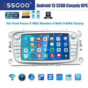 Android Autoradio für Ford Focus II MK2 Mondeo C-MAX S-MAX Galaxy GPS Nav FM KAM - Bild 1 von 13