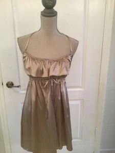 Marciano Silk Halter Champagne Color Dress Size SP *NWT* - Picture 1 of 5