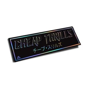 OFFICIAL TOUGE NATION "CHEAP THRILLS" SLAP STICKER (RAINBOW HOLO) - Picture 1 of 1