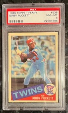 1985 Topps Tiffany Kirby Puckett Rookie Card PSA 8