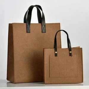 Felt Shopping Handbag Multicolor Shoulder Bag Portable Tote Bag Students - Picture 1 of 16