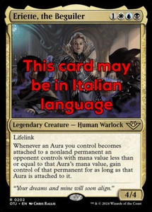 MTG ERIETTE, THE BEGUILER FOIL EXC - ERIETTE, LA SEDUTTRICE 202 - OTJ - MAGIC - Picture 1 of 1