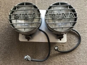 PIAA Chrome Fog Lights Round Land Cruiser Prado 80 Series - Picture 1 of 12