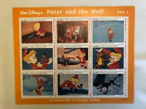"PETER" Memorabilia - 9 Stamps featuring the story PETER AND THE WOLF - Maldives - Picture 1 of 2