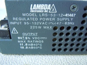 LMABDA GEREGELTES NETZTEIL MODELL LRS-53-12-41467 9VDC - Bild 1 von 4
