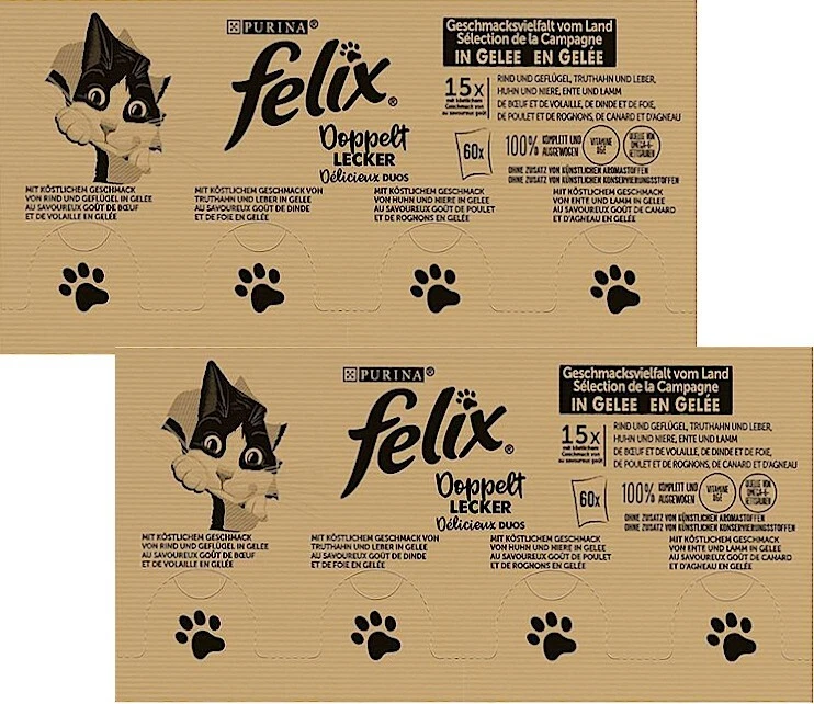 Felix Doppelt Lecker Nassfutter - Geschmacksvielfalt, 120x85g