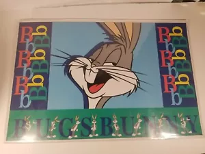 Vintage 1997 Bugs Bunny Placemat Looney Tunes 17 1/2 x 11 1/2 Inches Pre-owned - Picture 1 of 7