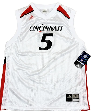 Cincinnati Bearcats #5 Vintage Adidas Basketball Jersey Size Youth XL NEW NWT Cover