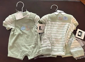 Sesame Street Newborn (2) My Safari Friends Gift Sets (0-8 lbs) w/Satin Hangers! - Picture 1 of 5