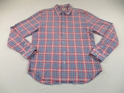 Faherty Shirt Mens 2XL Pink Plaid Long Sleeve Button Up Preppy Casual - Image 1 of 4