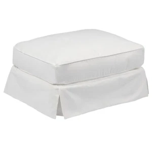 Sunset Trading Slipcover for Rectangular Ottoman Peyton Pearl SU-108530SC-391081 - Picture 1 of 7