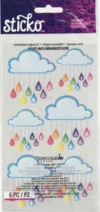 Sticko Classic Aufkleber Regenbogen Wolken Motiv 98190 SCHNELLER KOSTENLOSER Versand! - Bild 1 von 1