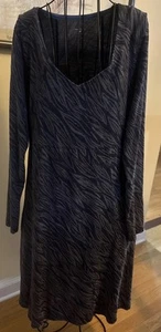 Vestido Cachonda Sapo Mujer L Oblicuo Manga Larga Azul Elastizado Atletismo Por encima de la rodilla - Imagen 1 de 5