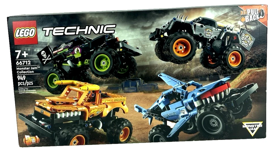 LEGO 66712 Technic Monster Jam Collection, 4 Monster Trucks, SELLADO, RETIRADO Foto 1 de 4