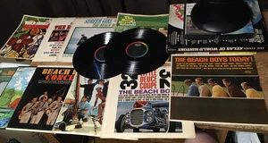 LOT OF 12 THE BEACH BOYS VINYL RECORDS PET SOUND SURFER GIRL FRIENDS CONCERT - Picture 1 of 19
