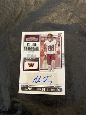 Mitchell Tinsley 2023 Contenders Rookie Ticket Autograph #304 Washington  - Image 1 of 2