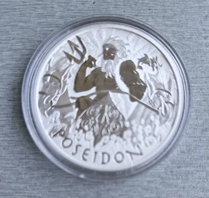 Gods of Olympus, 2.Ausgabe, 2021:  Poseidon - 1oz 999er Silber - gekapselt - Bild 1 von 2