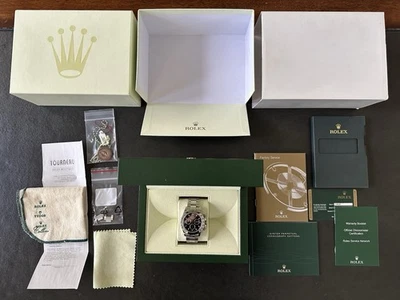 Rolex Daytona Cosmograph Black Dial Chronograph Stainless Steel 116520 COMPLETE! - Image 1 of 4