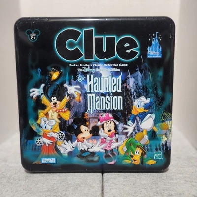 Clue Disney The Haunted Mansion Edition Board Game Parker Bros Complete 2004 - Image 1 of 4