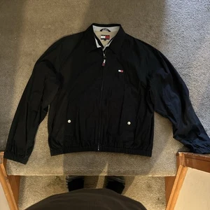 Vintage Tommy Hilfiger Übergangsjacke schwarz Größe L - Bild 1 von 3