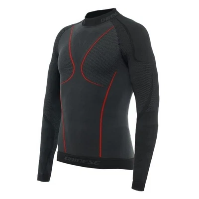 DAINESE MAGLIA INTIMO MOTO THERMO TEE LS NERO/ROSSO - Immagine 1 di 3
