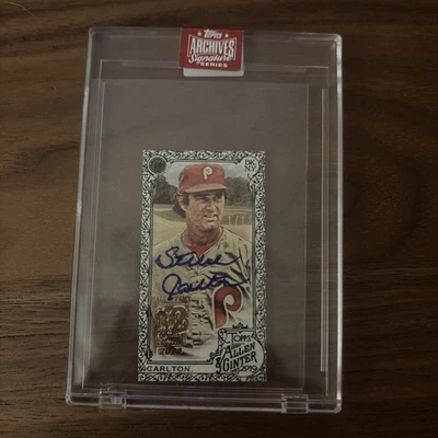 2023 Topps Archives Signature Series Steve Carlton HOF Auto 1 OF 1!! Phillies - Image 1 of 3