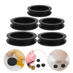  5 Stück Sparschweinstecker: Sparschweinstopfen Ersatz Spardose Lochdeckel - - Bild 1 von 17