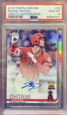 Topps Chrome Shohei Ohtani Rookie Auto 2019 PSA 10 Chaser Pack éxitos garantizados Foto 1 de 2