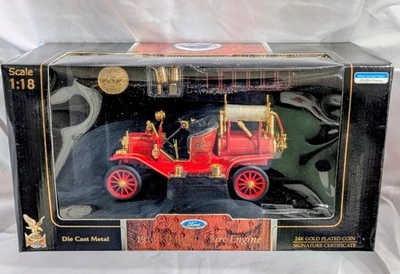 YAT MING SIGNATURE GOLD SERIES SAN JOSE 1914 FORD MODEL T FIRE ENGINE 1:18 SCALE - Image 1 of 2