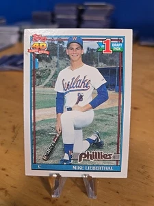 1991 Topps Mike Lieberthal RC & 1994 Ultra Rookie Philadelphia Philies - Picture 1 of 4