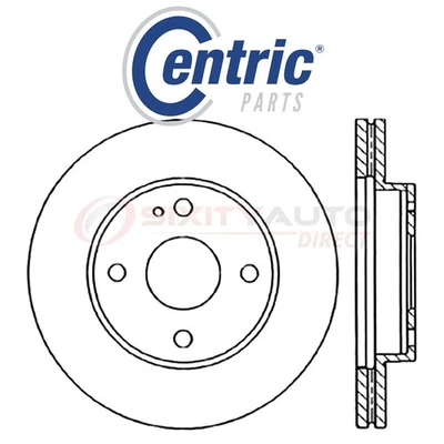 Centric C-TEK Disc Brake Rotor for 1990-2001 Mazda Protege 1.5L 1.6L 1.8L L4 wb - Изображение 1 из 4