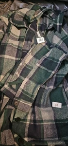 Himosyber Women's Casual Plaid Long Shacket Coat Tan XL Green blk grey CL61 - Picture 1 of 9