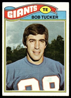 1977 Topps Card Fooball Bob Tucker New York Giants #124 EX-MT - Image 1 of 2
