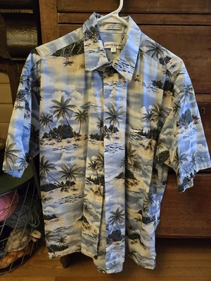 Vintage Men's Pierre Cardin Hawaiian Shirt Size Large 100% Cotton - Image 1 of 4