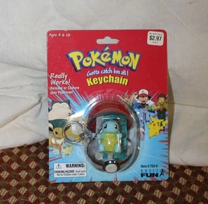Vintage Pokemon Squrtiel Schlüsselanhänger NRFB Basic Fun - 1999 Pokeball - Bild 1 von 2