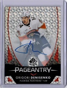 GRIGORI DENISENKO PAGEANTRY AUTO 2024-25 SP AUTHENTIC PANTHERS - Picture 1 of 2