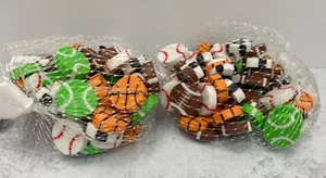 120 Mini Pelotas Deportivas Gomas de Borrar Suministro para Profesores Clasificación Matemáticas Contadores Fútbol - Imagen 1 de 2