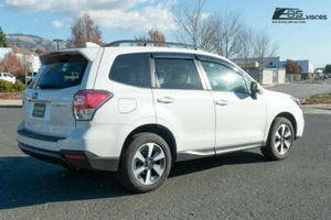 For 14-18 Subaru Forester JDM Tape-On Side Window Visor Rain Guards Shield Vent - Picture 1 of 6