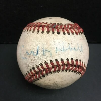 CARL HUBBELL SIGNED OFFICIAL GIAMATTI NL BASEBALL AUTO AUTOGRAPH JSA LETTER - Image 1 of 4