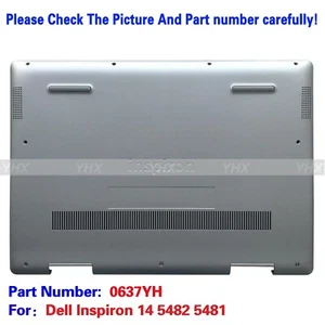 Nuevo estuche inferior plateado para Dell Inspiron 14 5482 5481 0637YH - Imagen 1 de 2
