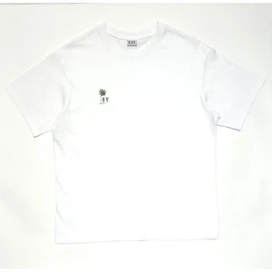 Unisex 100% Mercerized Cotton 20s Korea Wildflowers White Shot Sleeve T Shirt - Picture 1 of 13