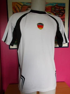 Vintage Maillot Foot  Allemagne DEUTSCHLAND Taille M KIPSTA blanc/noir - Picture 1 of 8