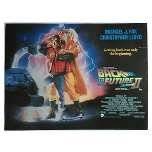 BACK TO THE FUTURE PART II (1989) RARE VINTAGE 40"x30" UK QUAD POSTER - Bild 1 von 8