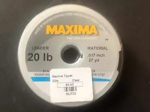 Maxima Leader 27yd Spool Clear 20lb - Picture 1 of 1