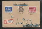 Deutschland All.Besetzung R-Satz-Brief Karlsruhe MIF - Goslar Stempel 14.05.1948