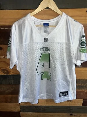 Camiseta deportiva blanca vintage de los Green Bay Packers de la NFL Brett Favre XL etiquetas Reebok Foto 1 de 4