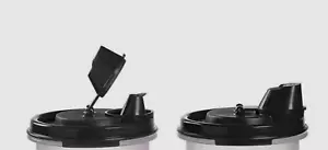 2 sellos de repuesto redondos Tupperware Modular Mates negros para verter sin goteo - Imagen 1 de 3
